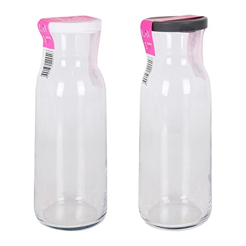 DKD Home Decor LAV Glasflasche 1,2 Liter (Ø 6,8 x 25 cm) von DKD Home Decor