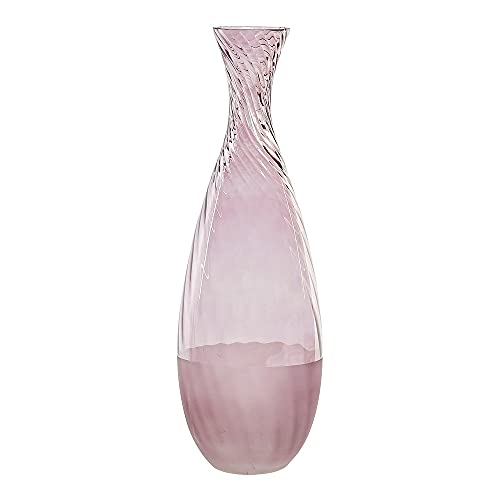 DKD Home Decor Vase aus Glas, 15 x 15 x 45 cm, Rosa (Referenz: S3014418) von DKD Home Decor