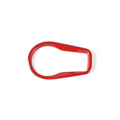 DKEKE ABS-Auto-Innen-Scheinwerferlampe Switch Dekorationsrahmen-Trim-Aufkleber für Jeep Renegade 2015-2016 Auto-Styling DKEKE (Color Name : Red) von DKEKE