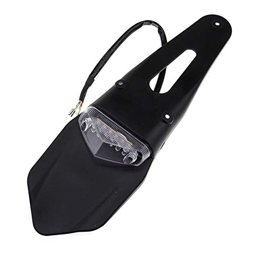 DKEKE Motorrad LED Rücklicht & Kotflügel hinten Stop-Enduro Rücklicht MX Trail Super FIT for KTM EXC CR WRF 250 400 426 450 DKEKE (Color : Clear) von DKEKE