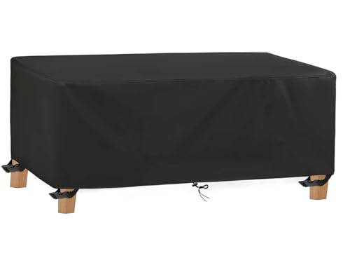 DKHLYB Abdeckhaube Gartenmöbel 600D Loungesofa Abdeckung Gartentisch Wasserdicht Abdeckplanen für Gartenmöbel Plane Oxford Gewebe Schutzhülle für Gartenmöbel Loungemöbel Rattanmöbel 230x70x65cm von DKHLYB