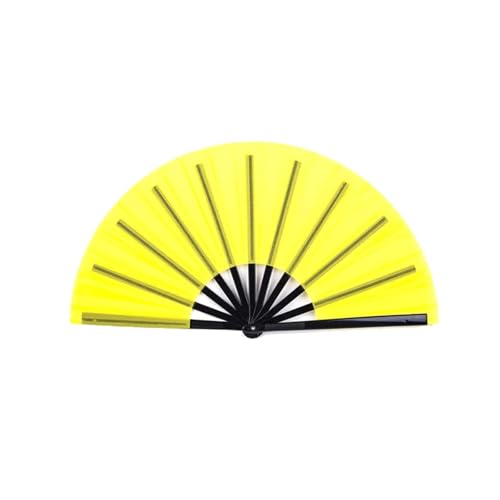 DKJAHSEK 2 stücke Kunststoff Knochen Dance Performance Hand Klapp Bühne Fan Tai Chi Yoga Kung Fu Hochzeit Party Decor(Color 03) von DKJAHSEK