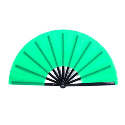 DKJAHSEK 2 stücke Kunststoff Knochen Dance Performance Hand Klapp Bühne Fan Tai Chi Yoga Kung Fu Hochzeit Party Decor(Color 06) von DKJAHSEK