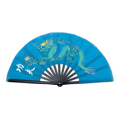 DKJAHSEK Rechtshänder-Fan Tai Chi Performance Fan Kampfkunst-Fan Kung Fu Fans Cosplay Viele Muster(Color:12) von DKJAHSEK