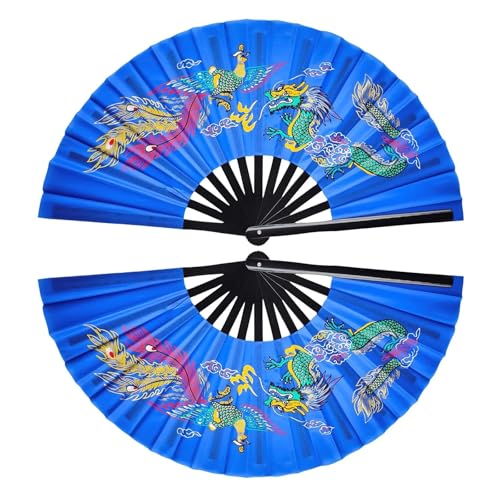 DKJAHSEK Tai Chi Fan Kung Fu Kampfkunst Fans Wushu Kunst Cosplay Dance Performance(Color:6) von DKJAHSEK