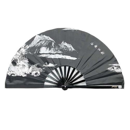 DKJAHSEK Tintenlandschaft Tai Chi Kung Fu Fan Performance mit Fächer(Color 03) von DKJAHSEK