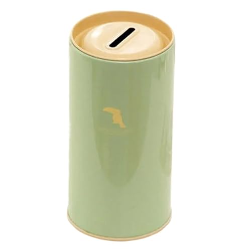 Metall Bank Sparschwein Saving Jar Zinn Box Container Candy Lose Tee Lagerung Organizer Mit Deckel(1) von DKJAHSEK
