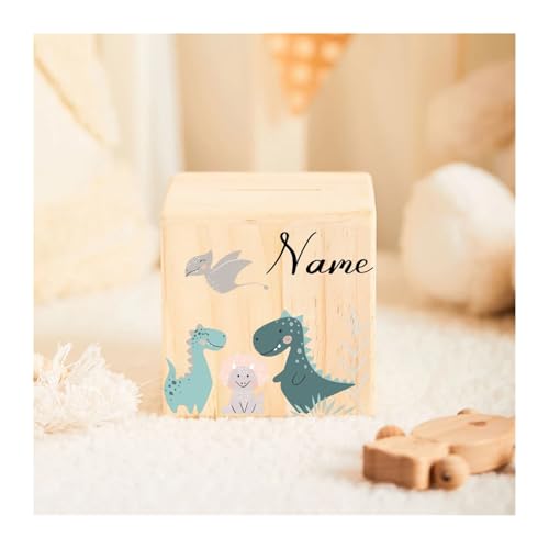 Personalisierte Baby Spardose Taufgeschenk Taufe Kind Holz Taufgeschenke Sparschwein(1) von DKJAHSEK