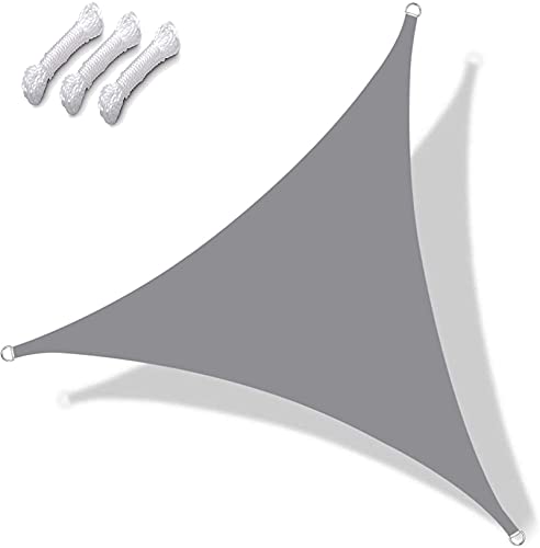 DKLE 2.4x2.4x2.4 m Dreieck Sonnentuch Schattensegel, Wasserdicht UV-Beständig Winddicht Atmungsaktiv Gewächshauspflanze Pergola Cover Canopy von DKLE