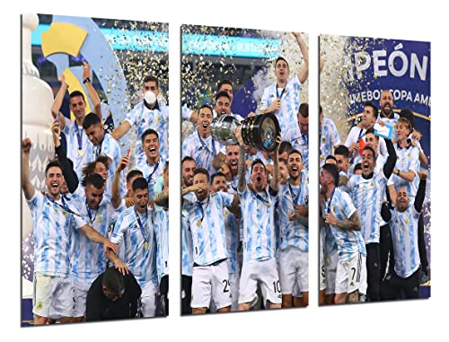 DKORARTE Modernes Fotobild, Fußballnationalmannschaft, Argentinien, Weltmeister, Lionel Messi, Team, Katar, 97 x 62 cm, Ref. 27403 von DKORARTE