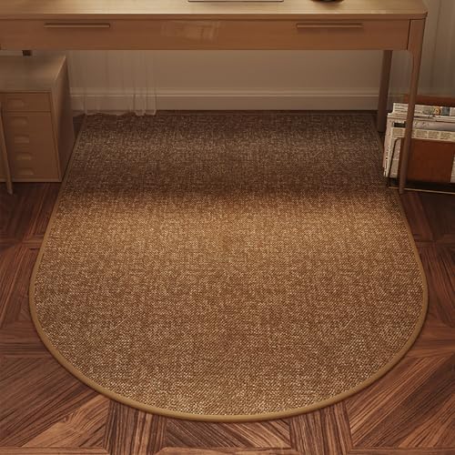 DKPLOE Schreibtischstuhl Unterlage Gaming Wasserdicht Unterlage Schreibtischstuhl Teppich Bodenschutzmatte Schalldicht Zuschneidbar Leicht Zu Reinigen(Brown A,120x180cm) von DKPLOE