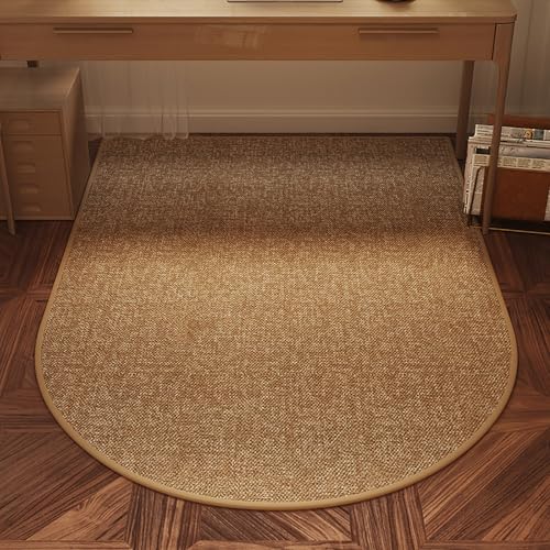 DKPLOE Schreibtischstuhl Unterlage Gaming Wasserdicht Unterlage Schreibtischstuhl Teppich Bodenschutzmatte Schalldicht Zuschneidbar Leicht Zu Reinigen(Brown B,100x140cm) von DKPLOE