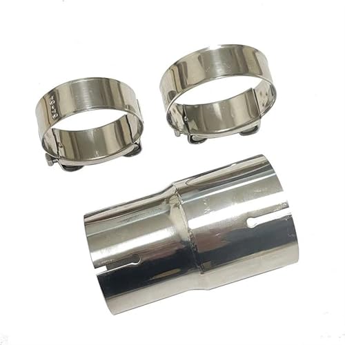 DKPMWD Auspuffblenden 1 Auspuffrohr 304 Edelstahl Rohr Reduzierstück Größe Allgemeine Schalldämpfer Hülse Endrohre(63mm-76mm) von DKPMWD