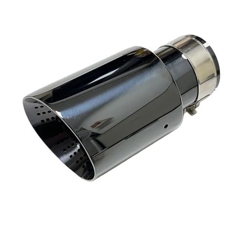 DKPMWD Endrohr Auspuffdüse Edelstahl Titan Schwarz Großer Durchmesser 101 Mm 114 Mm Offene Auto-Schalldämpfer-Stanzenddüse Auto Endrohre(67mm-101mm) von DKPMWD