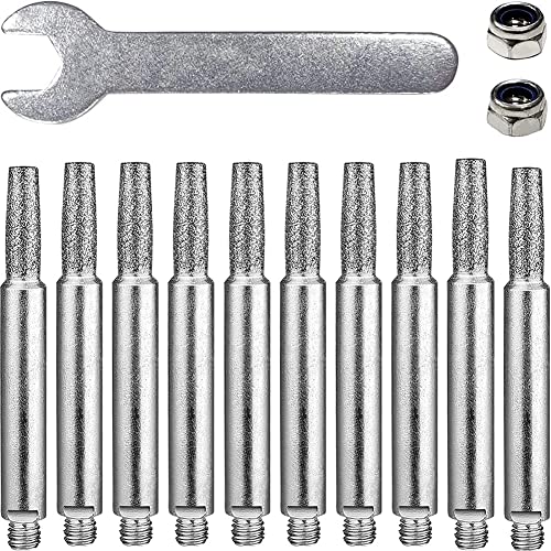 DKSooozs 1 Set Kettensägenschleifstein mit hoher Härte, Kettensägenschärfer, 3/16 Zoll Korund für 20,3 - 55,9 cm Kettensäge von DKSooozs