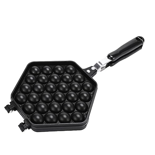 DKSooozs 1 x Eier-Backform, Eisen, Aluminium, Hongkong-Waffelform, schwarz von DKSooozs