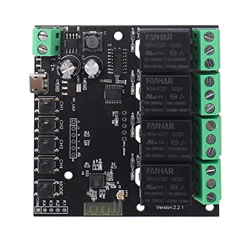 DKSooozs 4CH Tuya Switch WiFi Switch Modul Wireless Relais Smart Life APP Fernbedienung Smart für Switch von DKSooozs