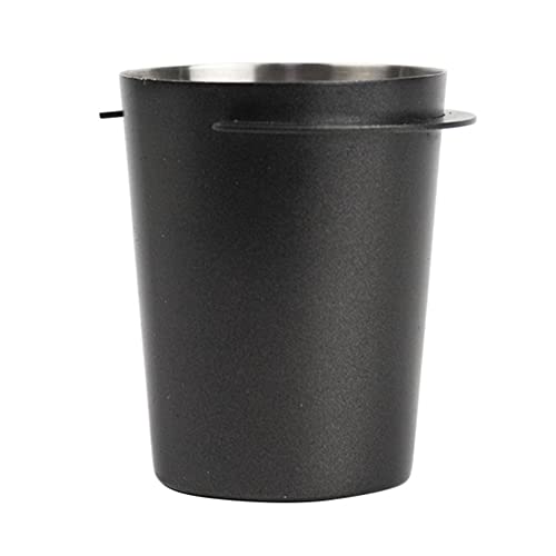 DKSooozs 53MM Kaffee Dosierung Catcher Cup Pulver Feeder Maschine Beständig Teil Verschleiß Verteiler Coffeeware Zubehör, schwarz von DKSooozs