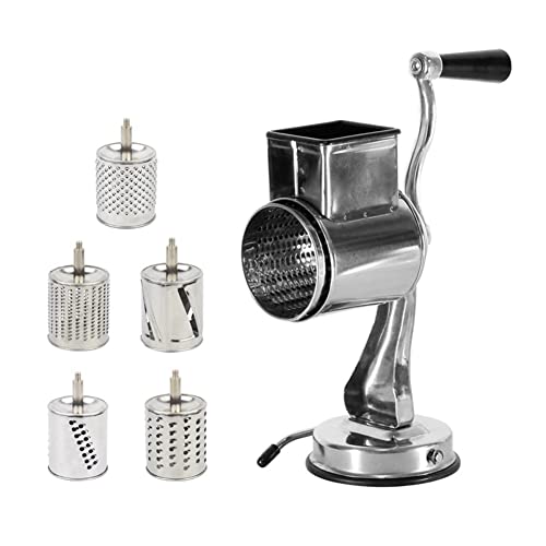 DKSooozs Multifunktionaler Gemüsehobel Gemüsemühle Reibe mit 5 Trommeln Gemüseschneider Slicer Zerkleinerer Reiben Kartoffelkarottenzerkleinerer DKSooozs Multifunktionaler Gemüsehobel Gemüsemühle Reibe mit 5 Trommeln Gemüseschneider Slicer Zerkleinerer Reiben Kartoffelkarottenzerkleinerer von DKSooozs