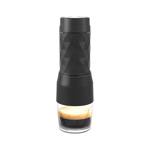 DKSooozs Tragbare Kaffeemaschine Espressomaschine Handpresse Kapsel Gemahlener Kaffeebrauer Tragbar für Reisen und Picknick Wiederverwendbar Einfach zu Bedienen Schwarz DKSooozs Tragbare Kaffeemaschine Espressomaschine Handpresse Kapsel Gemahlener Kaffeebrauer Tragbar für Reisen und Picknick Wiederverwendbar Einfach zu Bedienen Schwarz von DKSooozs