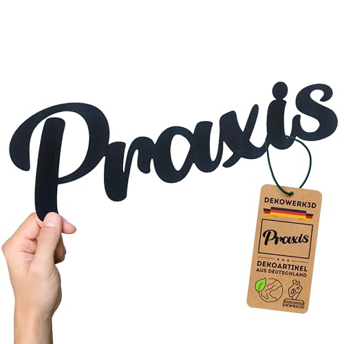 Arzt Praxis Türschild - Tür Schild für Arztpraxis - Aufkleber Innen - Praxisschild - Eingang - Hinweisschild - Behandlungszimmer - Wartezimmer - Schilder - Klebeschild aus Kunststoff (L) von DKWRK3D