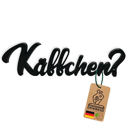 Käffchen Schriftzug - Kaffee Schild Dekoration - Kaffee Aufsteller - Coffee Deko - Kaffeeecke - Kaffeetheke - Café - Coffee-Bar - Restaurant Schriftzug - Dekofigur aus Kunststoff von DKWRK3D
