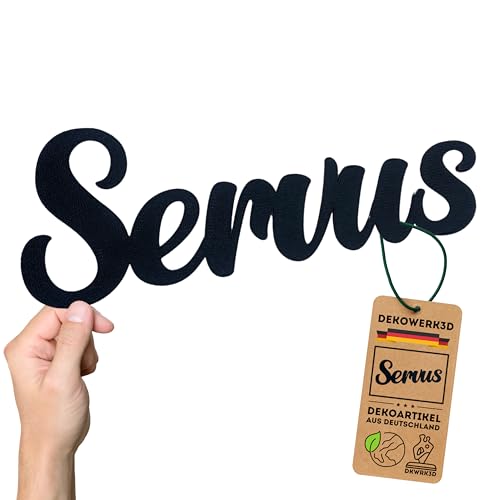 Servus Schild - Bayrisch Deko - Hallo Türschild - Tür oder Wand Lustig - Bayern Schilder Wilkommen - Türaufkleber Gaststätte - Aufkleber - Dekoaufkleber aus Kunststoff (L) von DKWRK3D