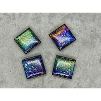 Mini Magnete Irisierenden Gold Glitzer Effekt Aus Regenbogenkeramik Im 4Er Set von DKsCreativeWorldShop