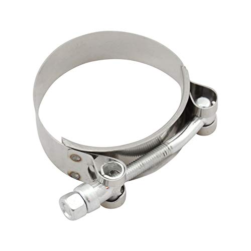 DL-Racing Edelstahl Bandschelle 47-57mm Schlauchschelle Gelenkbolzen V2A Silber von DL-Racing