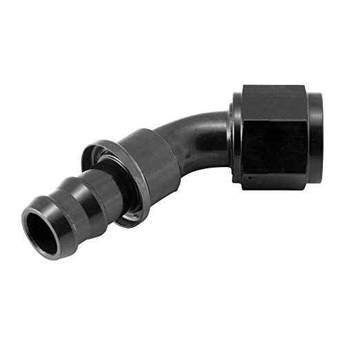 Alu Fitting AN10 Push-On 45° 7/8 - 14UNF | Schwarz Alu Fitting AN10 Push-On 45° 7/8 - 14UNF | Schwarz von DL-Racing