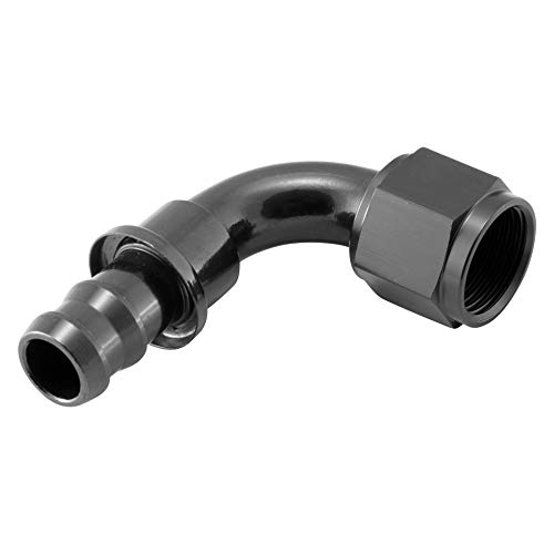 Alu Fitting AN12 Push-On 90° 1 1/16 - 12 UNF | Schwarz Alu Fitting AN12 Push-On 90° 1 1/16 - 12 UNF | Schwarz von DL-Racing