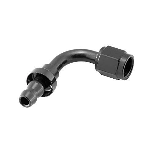 Alu Fitting AN4 Push-On 90° 7/16 - 20UNF | Schwarz Alu Fitting AN4 Push-On 90° 7/16 - 20UNF | Schwarz von DL-Racing