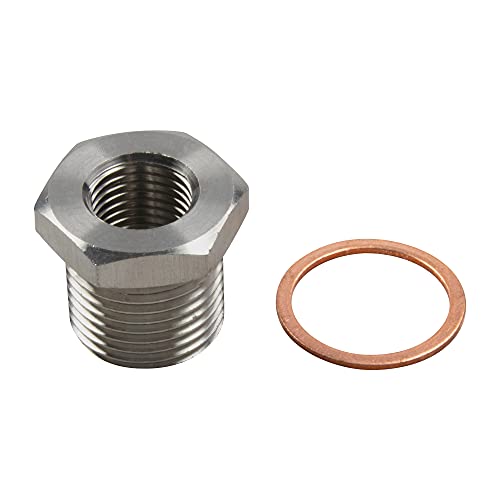 Lambdasonde O2 Sensor Gewinde Adapter Reduzierstück von M18 x 1,5 auf M10 x 1,25 Lambdasonde O2 Sensor Gewinde Adapter Reduzierstück von M18 x 1,5 auf M10 x 1,25 von DL-Racing