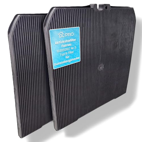 2 x DL-pro Aktivkohlefilter passend für Falmec 103050107 Nr. 3 Typ B Filter für Dunstabzugshaube Abzugshaube 2 x DL-pro Aktivkohlefilter passend für Falmec 103050107 Nr. 3 Typ B Filter für Dunstabzugshaube Abzugshaube von DL-pro