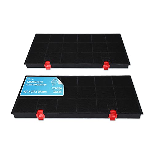 DL-pro 2 x Kohlefilter Typ150 DKF24 für AEG Electrolux 9029793669 Whirlpool 484000008580 Bosch 00460450 Dunstabzugshaube von DL-pro