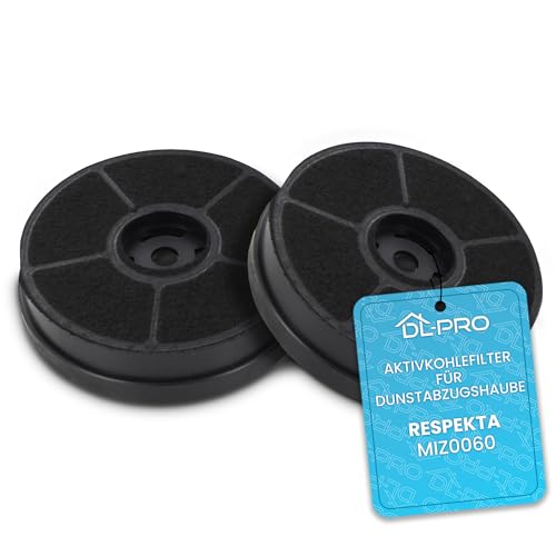 DL-pro 2x Aktivkohlefilter Kohlefilter wie Respekta MIZ0060 kompatibel mit CH33060 SB CH33060 WB CH21060 SB CH21060 WB Dunstabzugshaube von DL-pro