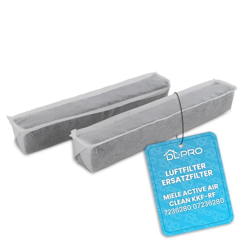 DL-pro 2x Geruchsfilter kompatibel mit Miele Active AirClean 7236280 KKF-RF Aktivkohlefilter Kohlefilter Luftfilter Filter gegen unangenehme Gerüche im Kühlschrank Kühl-GefrierKombination DL-pro 2x Geruchsfilter kompatibel mit Miele Active AirClean 7236280 KKF-RF Aktivkohlefilter Kohlefilter Luftfilter Filter gegen unangenehme Gerüche im Kühlschrank Kühl-GefrierKombination von DL-pro