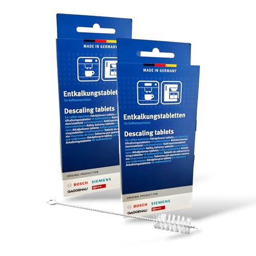 DL-pro 6 x Entkalkungstabletten Kaffeemaschine für Siemens Bosch 00311974 311974 TCZ8002 EQ Serie Kaffeeautomaten 2x3 Stk Reinigungsbürste DL-pro 6 x Entkalkungstabletten Kaffeemaschine für Siemens Bosch 00311974 311974 TCZ8002 EQ Serie Kaffeeautomaten 2x3 Stk Reinigungsbürste von DL-pro