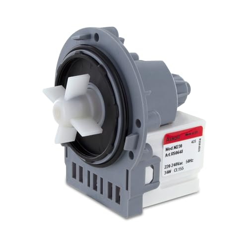 DL-pro Ablaufpumpe Pumpe für AEG Electrolux Juno Zanussi 124018006/5 1240180065 124018006 Pumpenmotor für Waschmaschine Waschtrockner von DL-pro