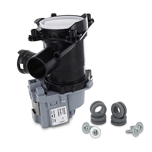 DL-pro Ablaufpumpe Pumpe für Bosch Siemens 145093 00145093 145777 00145777 für Modelle Avantixx Logixx Maxx VarioPerfect iQ500 Laugenpumpe mit Pumpenkopf und Sieb für Waschmaschine Waschtrockner von DL-pro