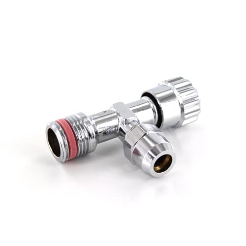 DL-pro Eckventil 1/2 Zoll x 10mm Eckregulierventil selbstdichtend Wasserventil Ventil für Armatur Waschbecken Spülbecken Küche Bad | Messing verchromt von DL-pro