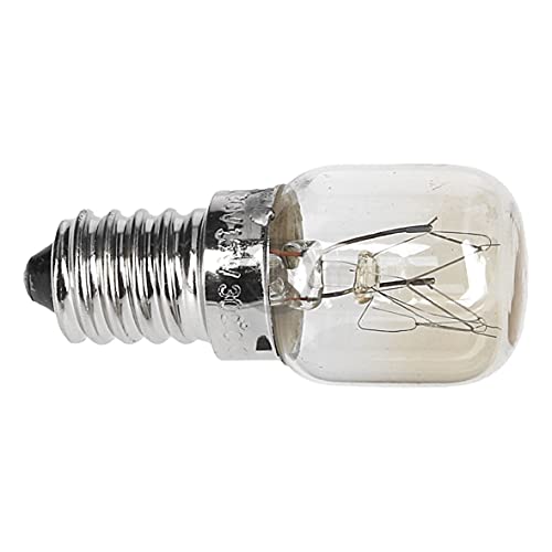 DL-pro Lampe E14 15W 230V bis 300°C 22mmØ 57mm universal Glühlampe Glühbirne Backofenlampe Ofenlampe Backofenbirne Ofenbirne Birne Kühlschranklampe Kühlschrankbirne für Backofen Ofen Herd Kühlschrank von DL-pro
