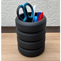 Reifenstapel Stifthalter/Schreibtisch Organizer | 3D Druck von DL3DPrint
