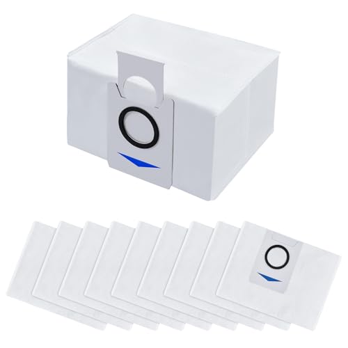DLAIMI 10 Stück Staubbeutel Zubehör für Ecovacs Deebot X1 Omni & X1 e Omni, 3L Großer Kapazität Staubsaugerbeutel Ersatzteile für Ecovacs Deebot T20 Omni &T20e Omni. von DLAIMI