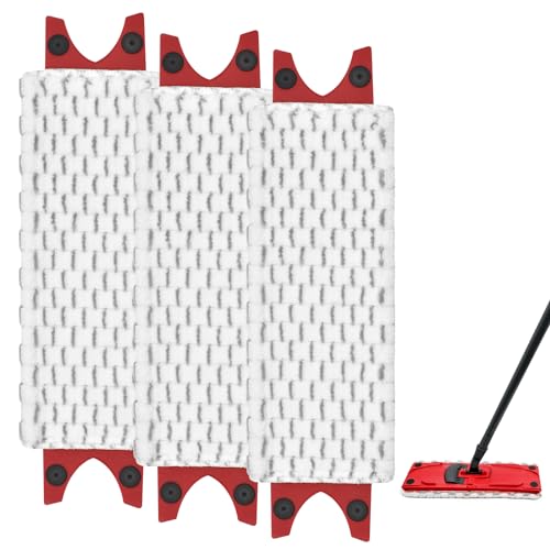 DLAIMI 3 Stück Bodenwischer Ersatzbezug Kompatibel mit Vileda Ultramax/UltraMax Plus/Easy Wring UltraMax,Mikrofaser Extrabreiter Wischmopp Wischbezug, für alle Hartböden&Waschmaschinen Geeignet von DLAIMI