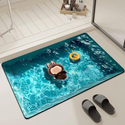 DLAYLQZG 3D Cartoon Puppen Badematte aus Kieselgur Super Saugfähig, Schnell Trocknend Leicht zu Reinigen mit Rutschfester Gummi Unterseite Vielseitig für Badezimmer Pool Wohnzimmer (Style 4,30x40cm) DLAYLQZG 3D Cartoon Puppen Badematte aus Kieselgur Super Saugfähig, Schnell Trocknend Leicht zu Reinigen mit Rutschfester Gummi Unterseite Vielseitig für Badezimmer Pool Wohnzimmer (Style 4,30x40cm) von DLAYLQZG