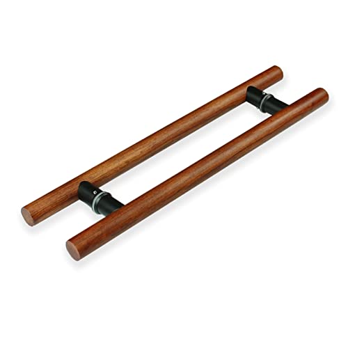 Poignée de porte en verre et bois, ensemble de poignées de porte à pousser et à tirer, longue poignée de porte pour porte de grange, poignée de barre latérale double,Red Brown-100 cm (393/8 Poignée de porte en verre et bois, ensemble de poignées de porte à pousser et à tirer, longue poignée de porte pour porte de grange, poignée de barre latérale double,Red Brown-100 cm (393/8 von DLAZUM