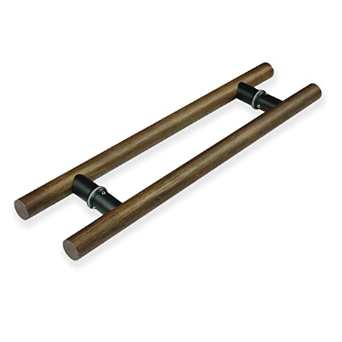 Poignée de porte en verre et bois, ensemble de poignées de porte à pousser et à tirer, longue poignée de porte pour porte de grange, poignée de barre latérale double,Walnut-120 cm (471/4 Poignée de porte en verre et bois, ensemble de poignées de porte à pousser et à tirer, longue poignée de porte pour porte de grange, poignée de barre latérale double,Walnut-120 cm (471/4 von DLAZUM