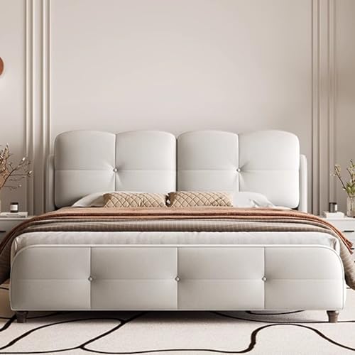 DLCQIJI Modern Simplicity Bettrahmen in voller Größe, gepolstertes Plattformbett, ergonomisches gepolstertes Kopfteil, Holzlatten, Unterstützung geräuschfrei DLCQIJI Modern Simplicity Bettrahmen in voller Größe, gepolstertes Plattformbett, ergonomisches gepolstertes Kopfteil, Holzlatten, Unterstützung geräuschfrei von DLCQIJI
