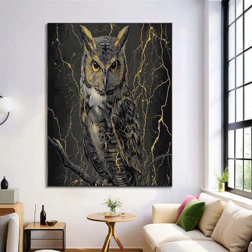 DLERFLOVR Eulenillustration Leinwand Wandkunst Marmorrisse bild auf Leinwand Kunstdruck Deko Dunkelgrau Wandbilder Wanddeko für Wohnzimmer Schlafzimmer Küche Esszimmer 20L x 30B cm DLERFLOVR Eulenillustration Leinwand Wandkunst Marmorrisse bild auf Leinwand Kunstdruck Deko Dunkelgrau Wandbilder Wanddeko für Wohnzimmer Schlafzimmer Küche Esszimmer 20L x 30B cm von DLERFLOVR